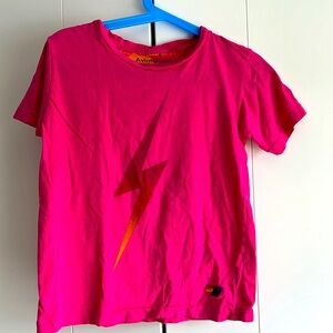 Pink Aviator Nation Bolt T-Shirt Made in USA